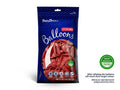PartyDeco, balony lateksowe strong, metaliczne, czerwone, 23 cm, 10 szt.