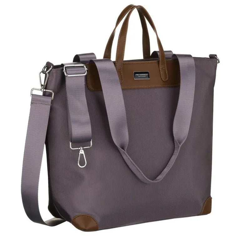 Torebka shopper, szara, Peterson