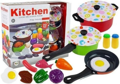 Lean Toys, zestaw kuchenny, 22 elementy