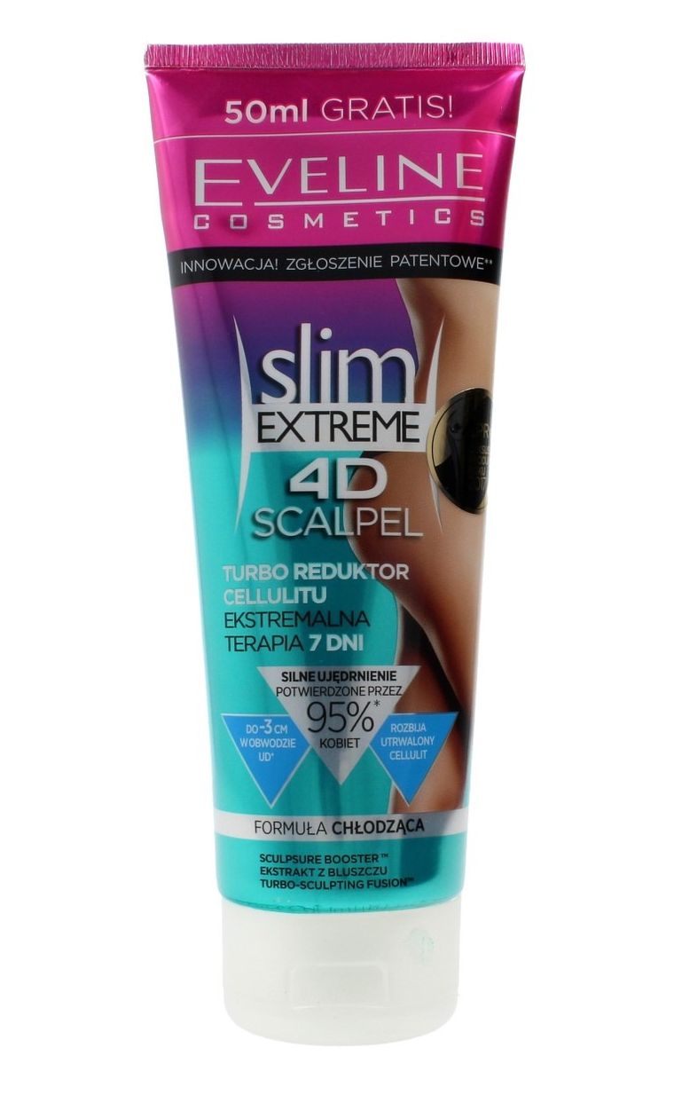 Eveline, Slim Extreme, 4D Scalpel, turbo reduktor cellulitu, 250 ml
