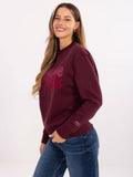 Bluza damska, bordowa, Sublevel
