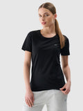 T-shirt damski, czarny, 4F