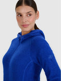 Bluza damska z kapturem, rozpinana, granatowa, Primaloft Active, 4F