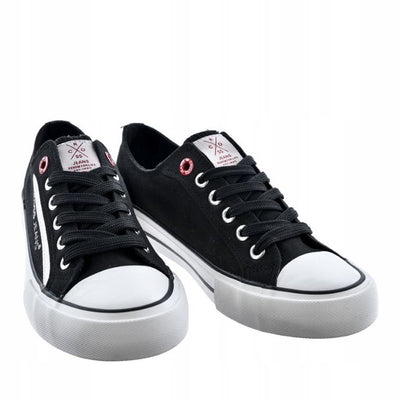 Buty sportowe damskie, czarne, Cross Jeans