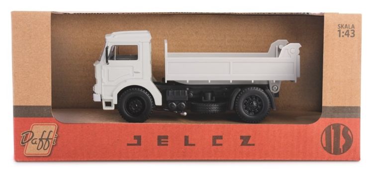 Daffi, Kolekcja Polskiej Motoryzacji, Jelcz 317, wywrotka, pojazd, model metalowy, szary, 1: 43