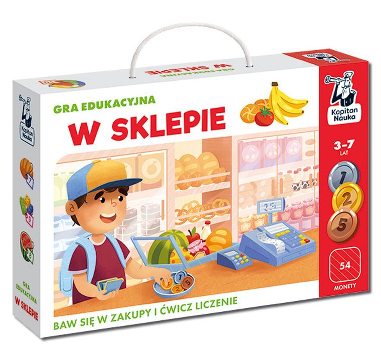 Kapitan Nauka. W sklepie. Gra edukacyjna