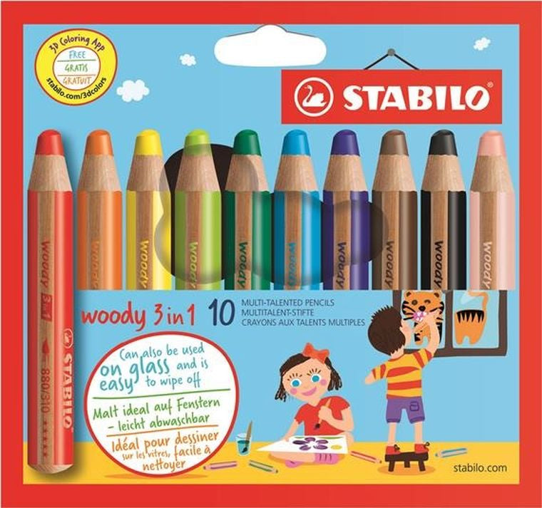 Stabilo, kredki, 10 szt.