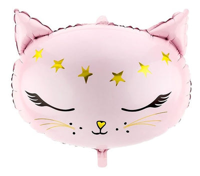 PartyDeco, Meow Party, balon foliowy, kotek, 48x36 cm