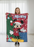 Minnie, koc polarowy, różowy, 100x140 cm