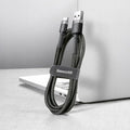 Baseus, kabel Kevlar USB do Type-C, 2A, 2 metry, szaro-czarny