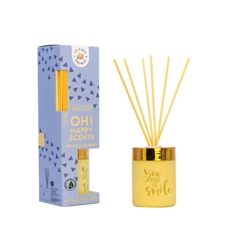 La Casa de los Aromas, Oh! Happy Scents, patyczki zapachowe, Tropical Summer, 100 ml