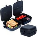 Vilde, lunchbox dzielony, czarny, 2x700 ml