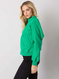 Bluza damska, rozpinana, zielona, Ex Moda
