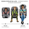Kinderkraft, Oneto 3, I-size, fotelik samochodowy, Cool Grey, 76-150 cm