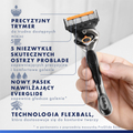 Gillette, Fusion ProGlide, wymienne ostrza do maszynki do golenia, 4 szt.