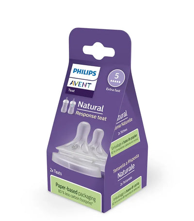 Philips Avent, Responsywne Smoczki Natural, smoczek do butelki, 6m+, 2 szt.