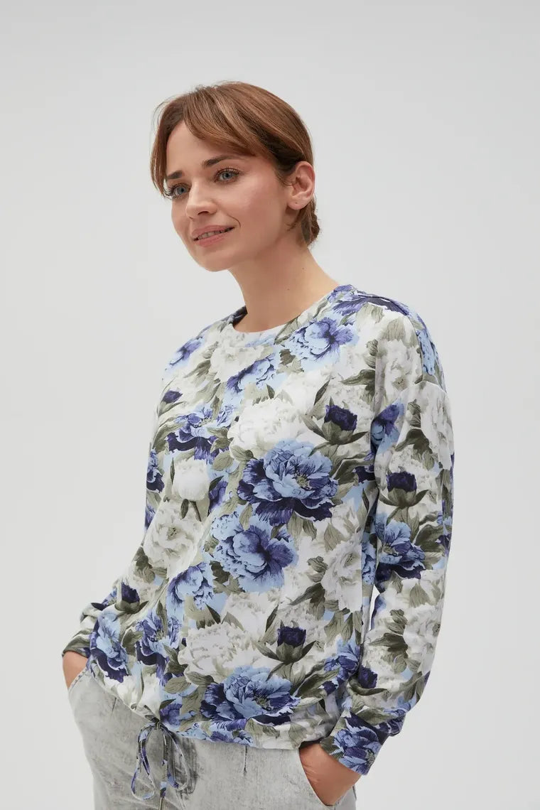 Bluza damska, niebieska, Moodo