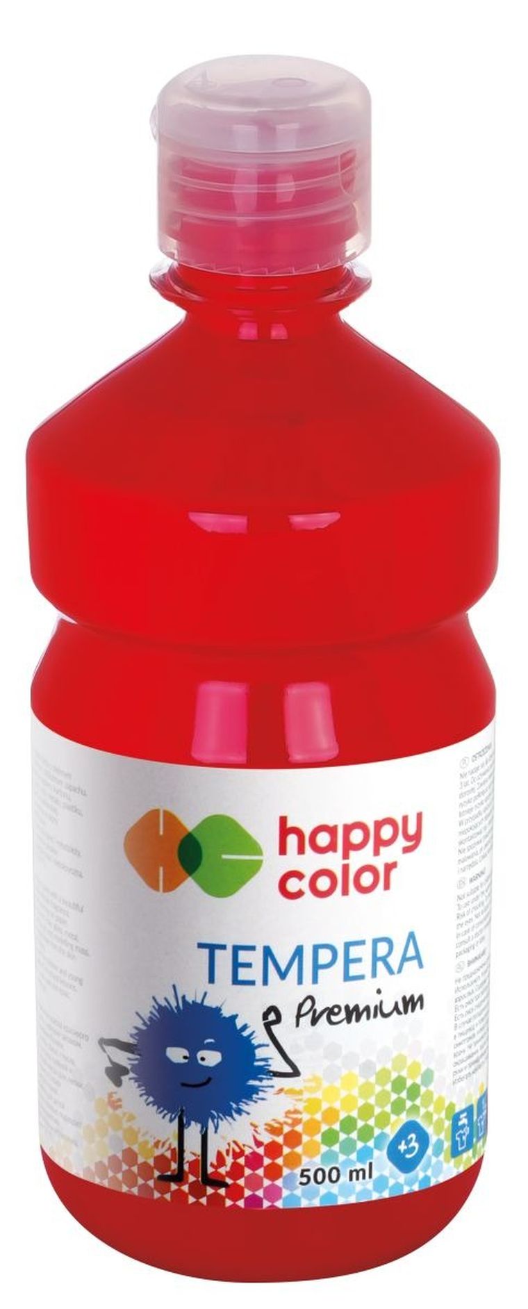 Happy Color, farba tempera, premium, ciemnoczerwony, 500 ml