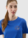 T-shirt damski, niebieski, 4F