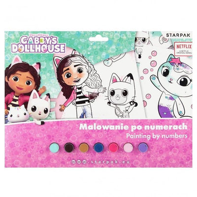 Koci domek Gabbi. Malowanie po numerach