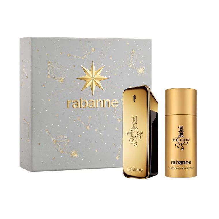 Paco Rabanne, 1 Million, zestaw:  woda toaletowa, spray, 100 ml + dezodorant, spray, 150 ml