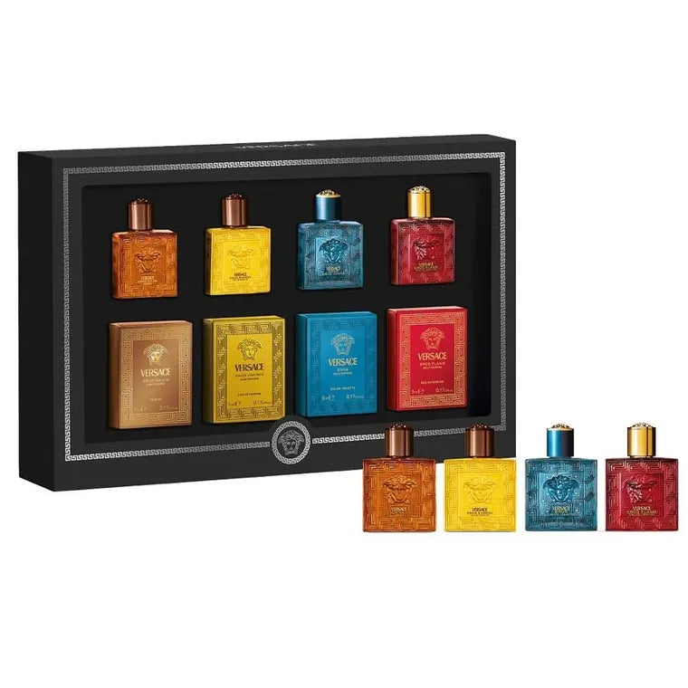 Versace, Pour Homme Eros Miniature, zestaw miniaturowych perfum, 4x5 ml