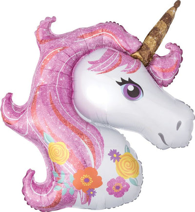 Magical Unicorn, SuperShape balon foliowy, 83x73 cm