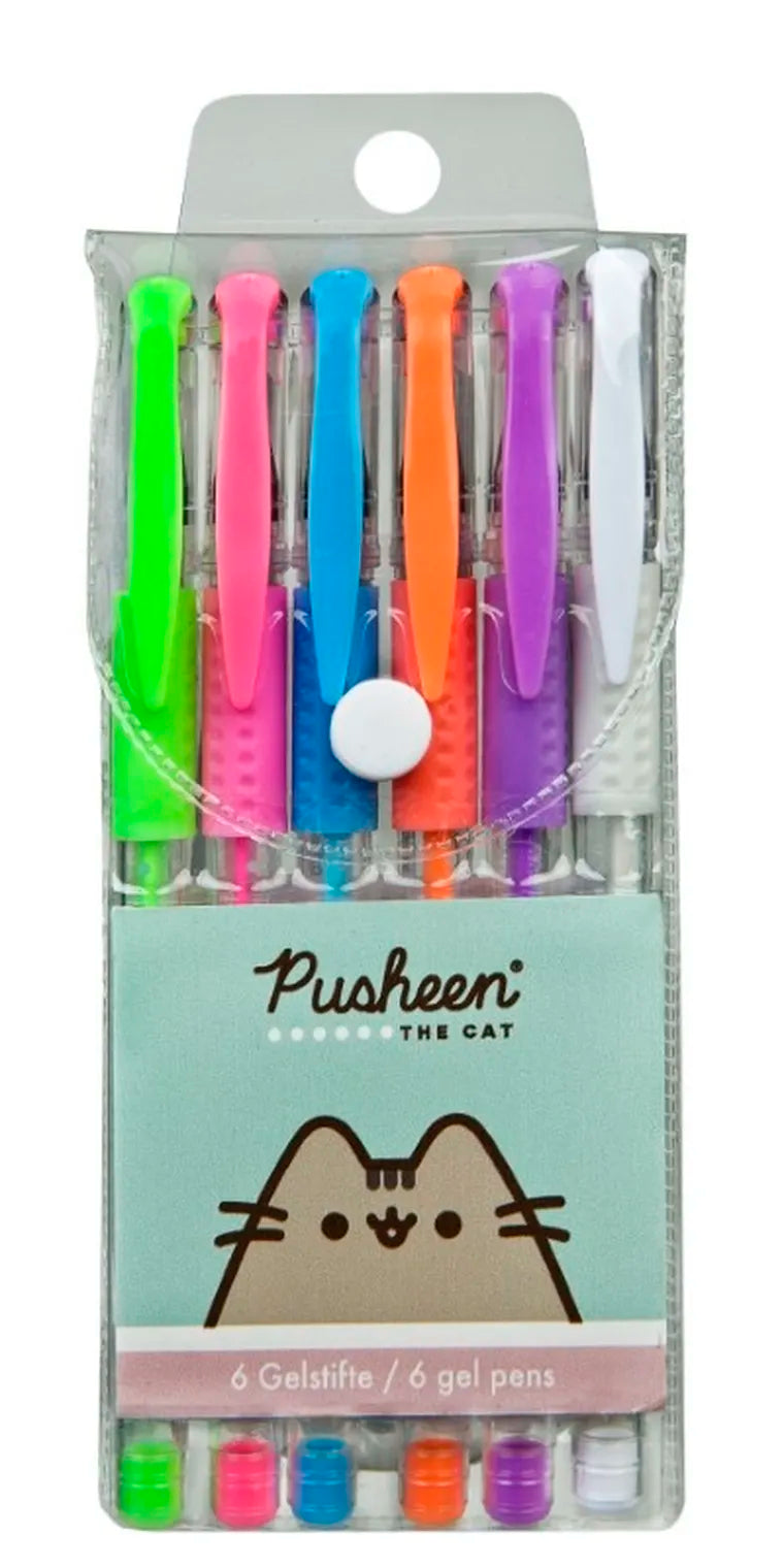 Pusheen, długopisy żelowe, 6 szt.