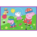 Trefl, Świnka Peppa, Peppa na placu zabaw, puzzle, 2x24 elementów