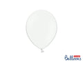 PartyDeco, balony lateksowe strong, pastelowe, białe, 23 cm, 50 szt.