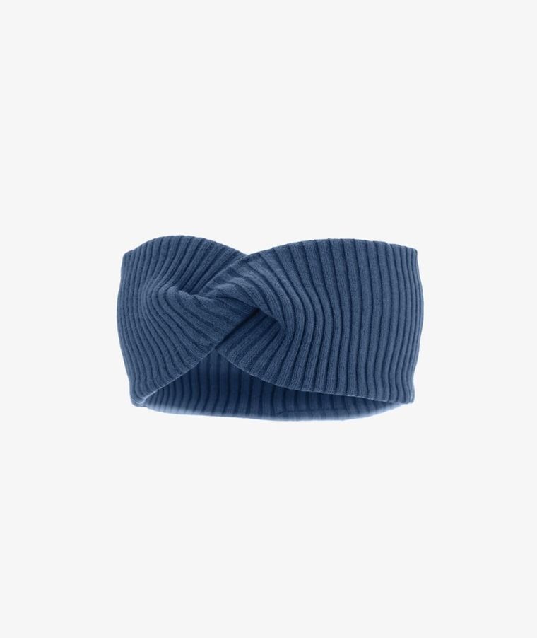 Opaska dziewczęca, prążkowana, denim, Iltom