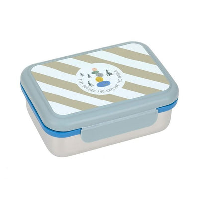 Lassig, Sunny Explorer, lunchbox ze stali nierdzewnej, Green/Blue