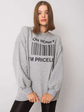 Bluza damska, szara, Ex Moda