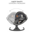 Kinderkraft, Lumi 2, leżaczek bujaczek, Dark Grey