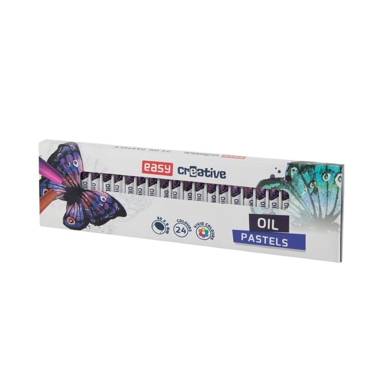 Easy, pastele olejne, 24 kolory, 60x9 mm