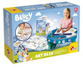 Lisciani, Bluey, Art Desk, Kreatywny Stolik, zestaw z grami, kolorowankami i akcesoriami