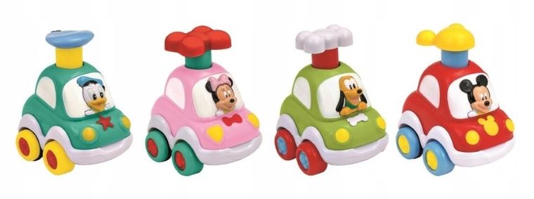 Clementoni, Baby, Disney, Press and Go! autko, 1 szt.