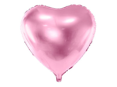 PartyDeco, balon foliowy, serce, 45 cm, różowy