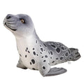 Lean Toys, Foka, maskotka, szara, 37 cm