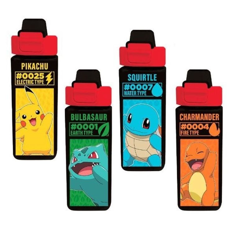 Pokemon, bidon kwadratowy, 500 ml, 1 szt.