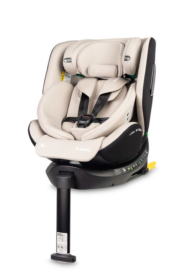 Caretero, Lumi, i-Size, fotelik samochodowy, beige, 40-150 cm