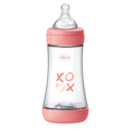 Chicco, Perfect5, butelka antykolkowa, pink, 2m+, 240 ml