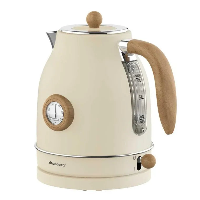 Klausberg, Retro, czajnik elektryczny, z termometrem, 1,7l, kb-9006
