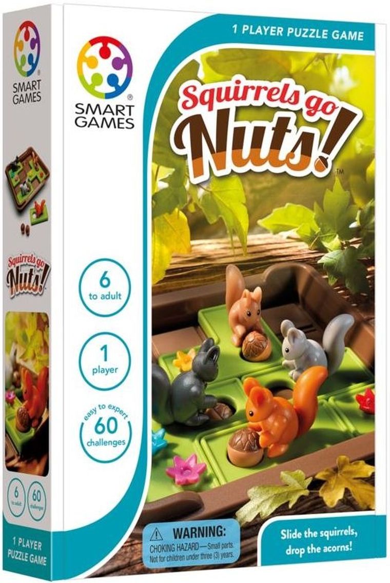 Smart Games, Squirrels go Nuts!, wersja angielska, gra logiczna
