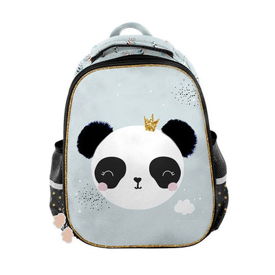 Paso, plecak szkolny, 2-komorowy, Panda Blue