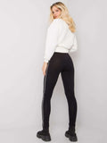 Legginsy damskie, czarne, Rue Paris