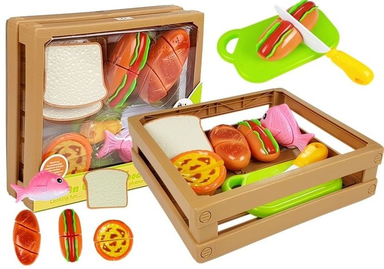Lean Toys, fast food na rzepy, zestaw do krojenia