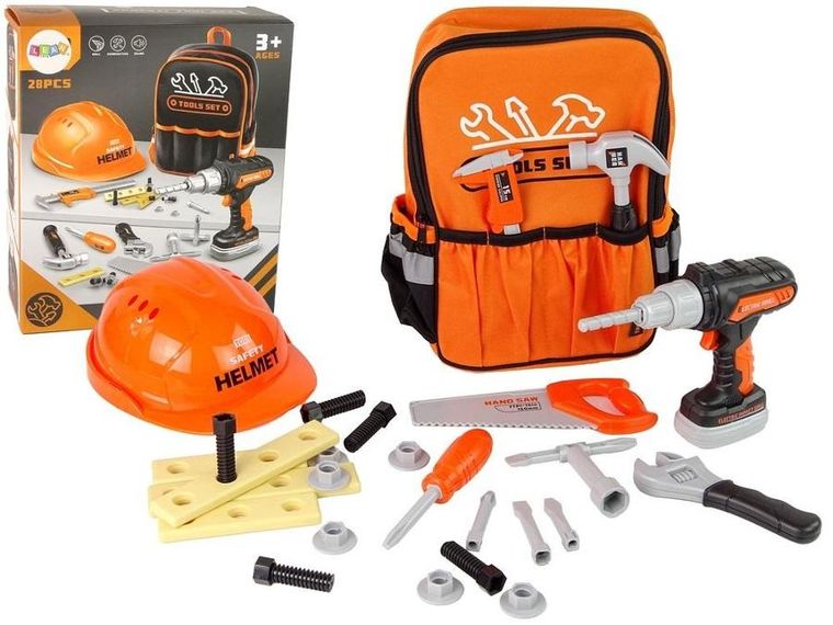 Lean Toys, zestaw majsterkowicza w plecaku
