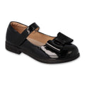 Półbuty dziewczęce, czarne, skórzana wkładka, Befado